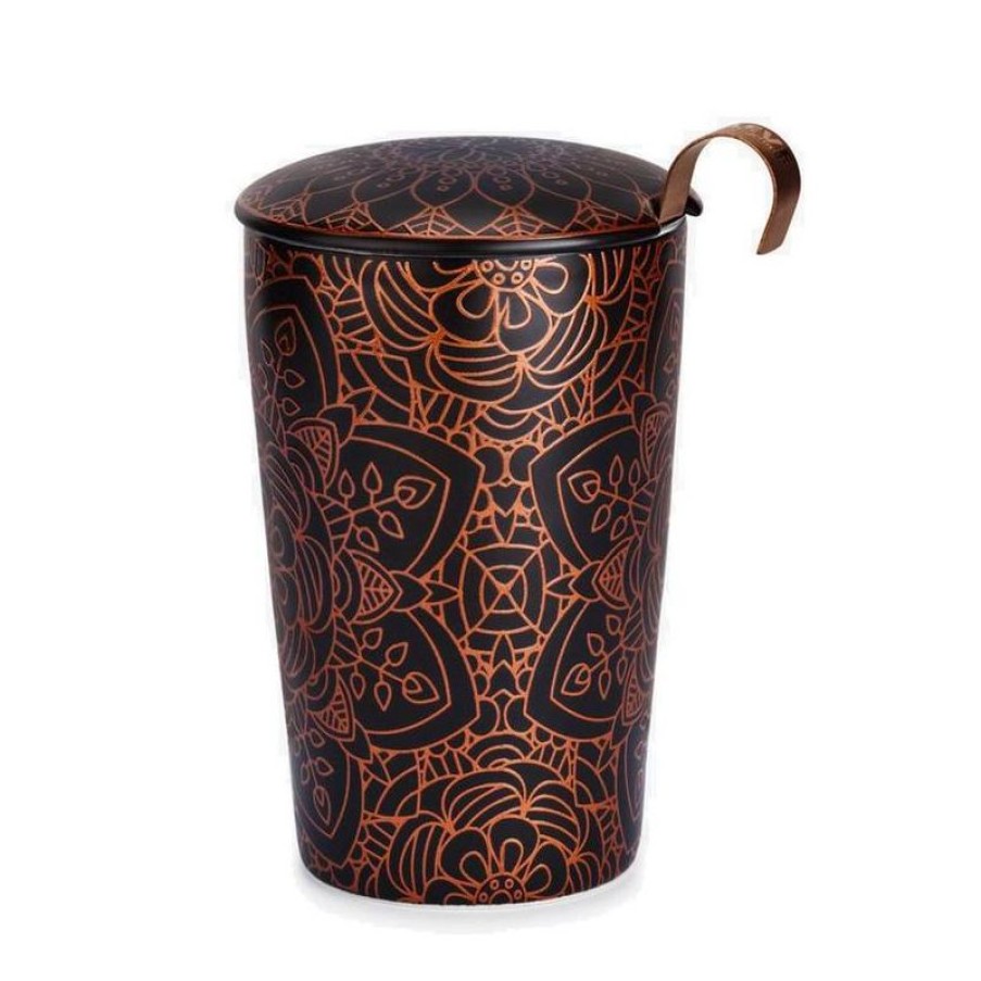 Accessoires Vert-Tiges Tasses & Mugs Avec Filtre | Tisanière TEAEVE MANDALA noire