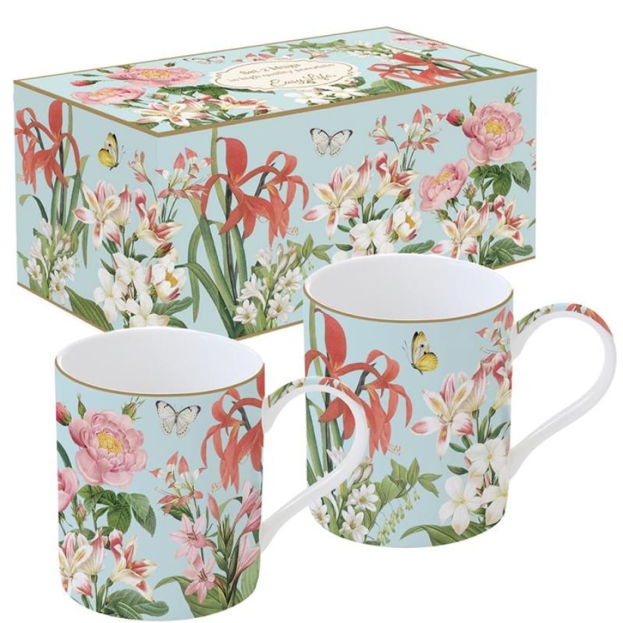 Accessoires Vert-Tiges Tasses & Mugs | Coffret mugs FLOWER POWER