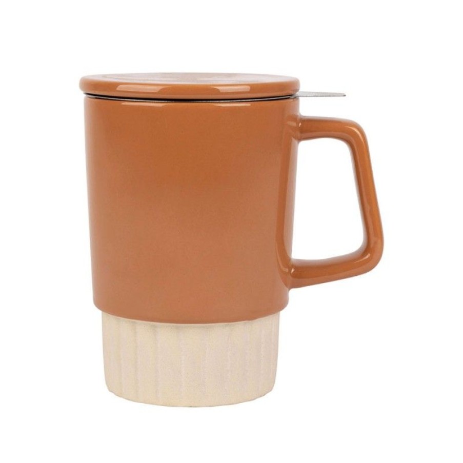 Accessoires Vert-Tiges Tasses & Mugs Avec Filtre | Tisanière SHIATSU terracotta