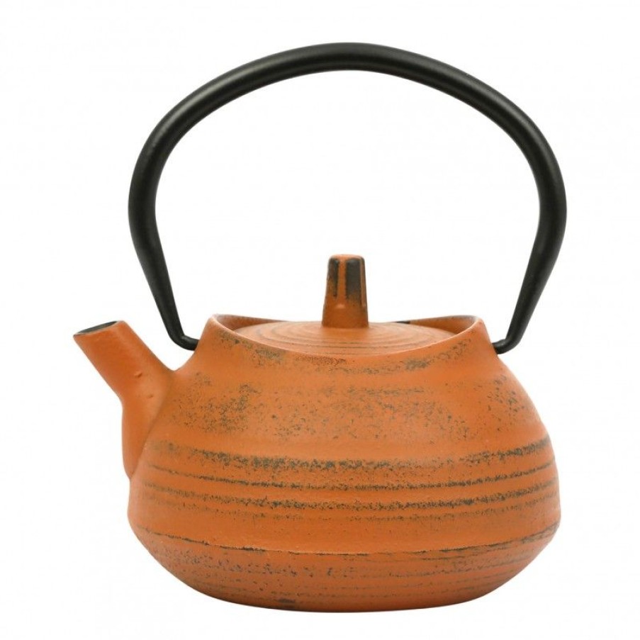 Accessoires Vert-Tiges Theieres En Fonte Avec Filtre | Théière en fonte 0,45L HORIZON terracotta