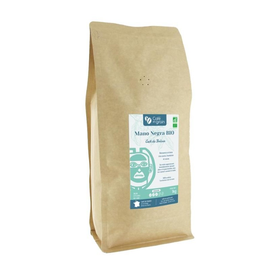 Cafe Vert-Tiges | Sac 1kg - Café Bolivie Mano Negra BIO