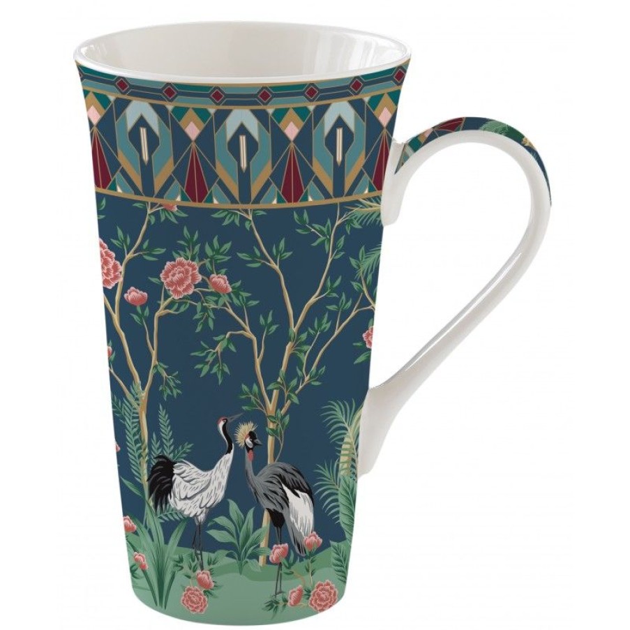 Accessoires Vert-Tiges Tasses & Mugs | Coffret mug géant GRUE CENDREE