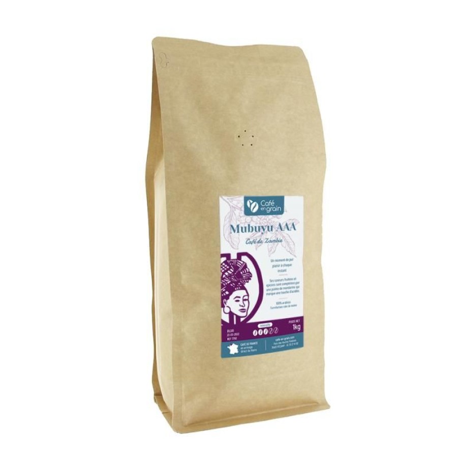 Cafe Vert-Tiges | Sac 1kg - Café Zambie Mubuyu AAA