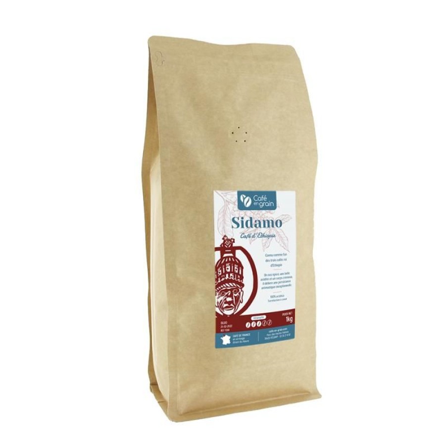 Cafe Vert-Tiges | Sac 1kg- Café Ethiopie NYALA hauts plateaux Sidamo