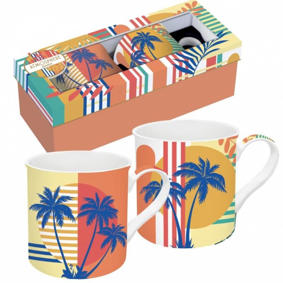 Accessoires Vert-Tiges Tasses & Mugs | Coffret mugs MIAMI BEACH