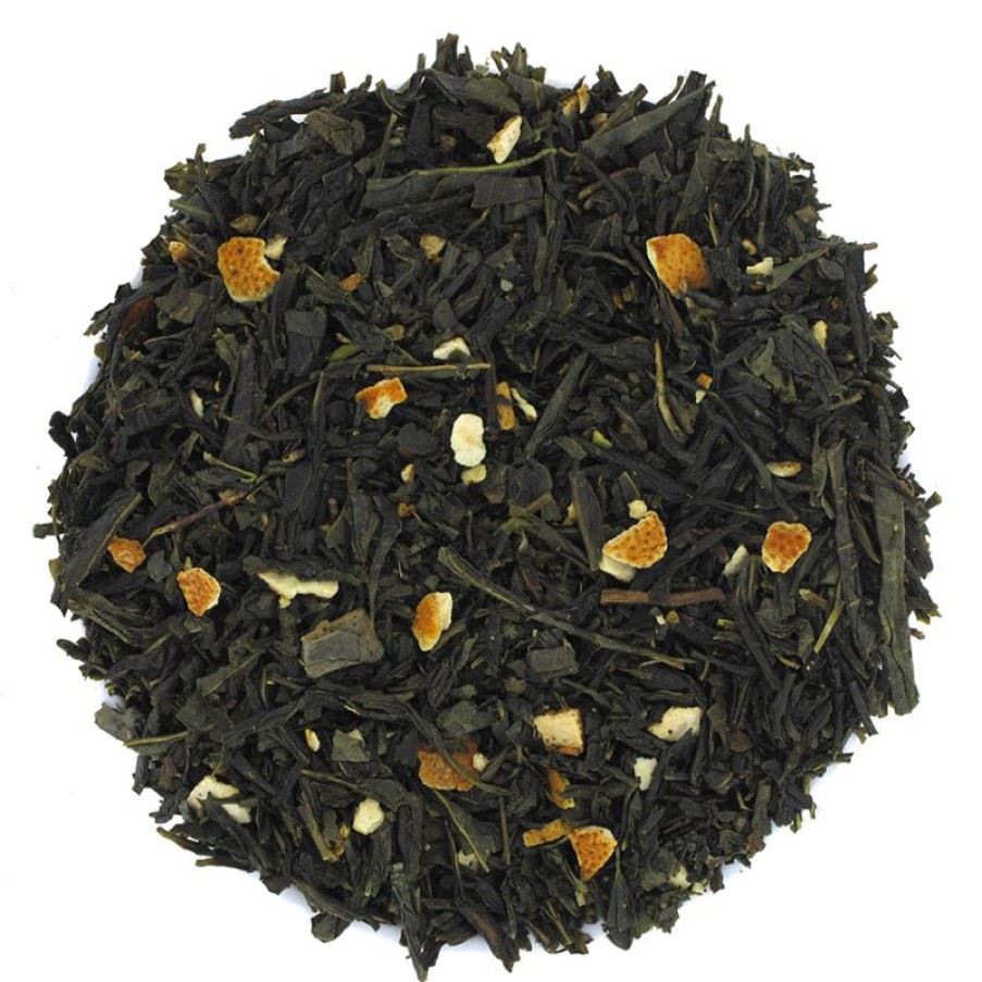 The Vert-Tiges Thes Verts Parfumes Classiques | Sencha orange citron BIO