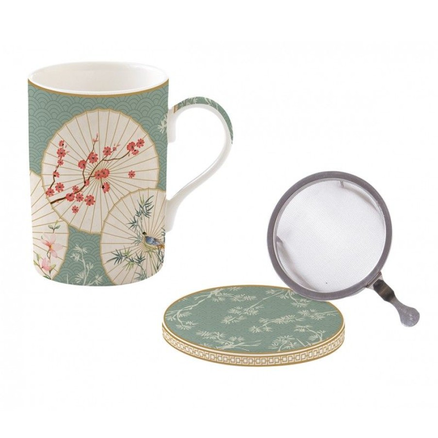 Accessoires Vert-Tiges Tasses & Mugs Avec Filtre | Coffret tisanière OMBRELLES