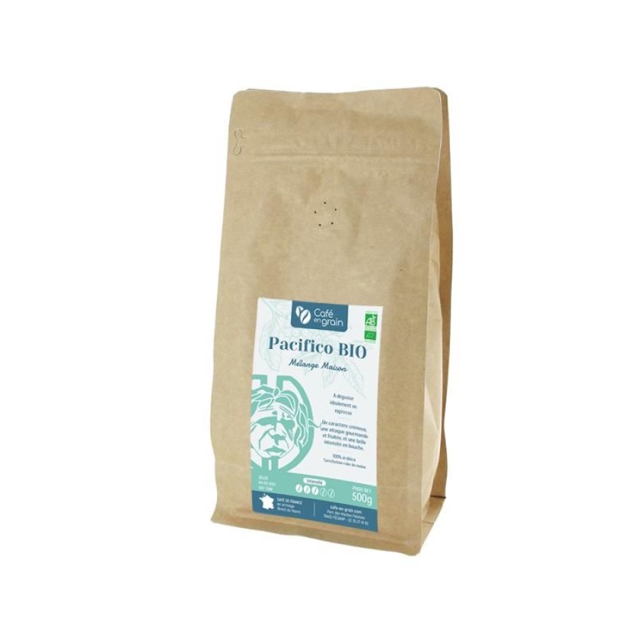 Cafe Vert-Tiges | Café mélange maison PACIFICO BIO - Sac 250g