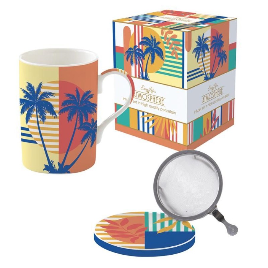 Accessoires Vert-Tiges Tasses & Mugs Avec Filtre | Coffret tisanière MIAMI BEACH