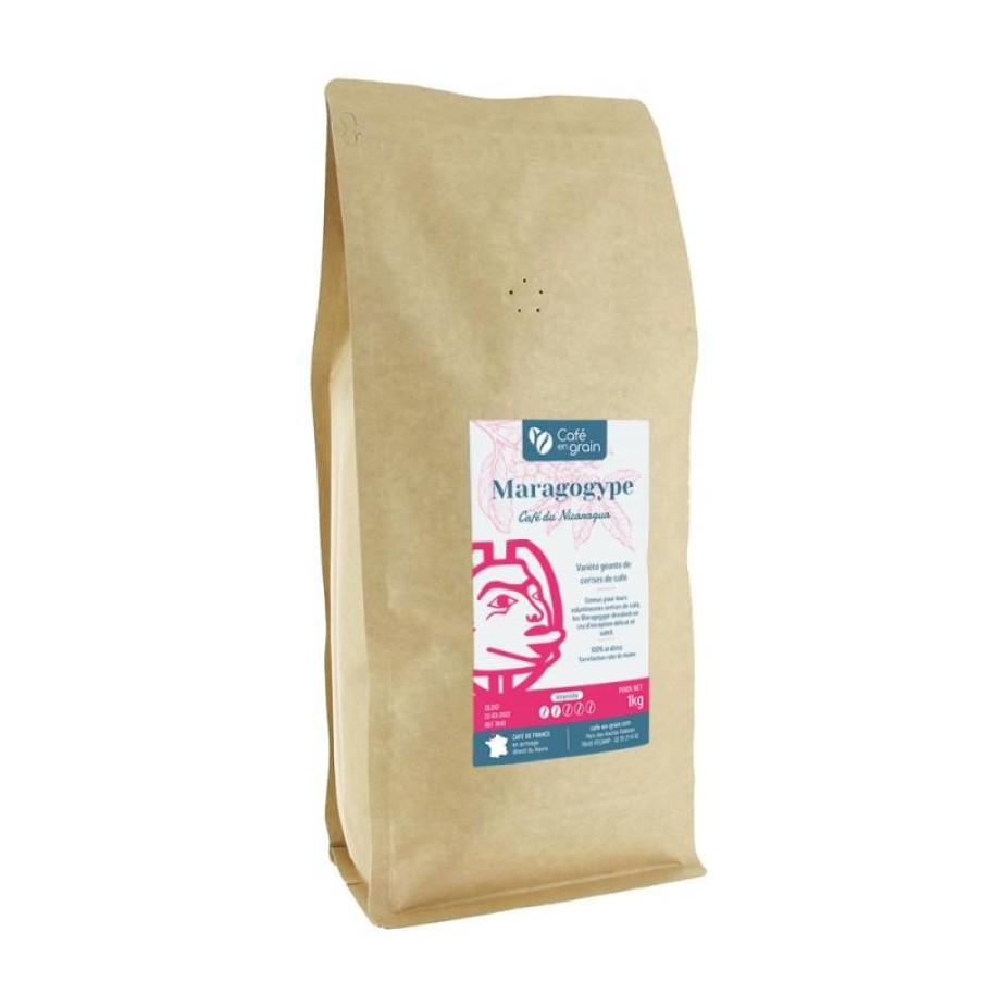 Cafe Vert-Tiges | Sac 1 kilo- Café Nicaragua MARAGOGYPE Nueva Segovia