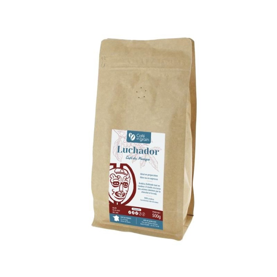 Cafe Vert-Tiges | Café Mexique LUCHADOR PUR Veracruz- sachet 250g