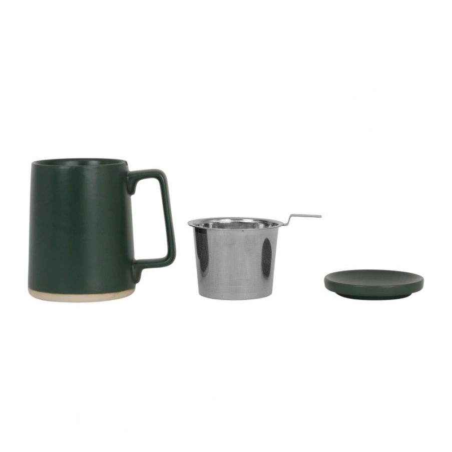 Accessoires Vert-Tiges Tasses & Mugs Avec Filtre | Tisanière géante IRLANDE vert foncé