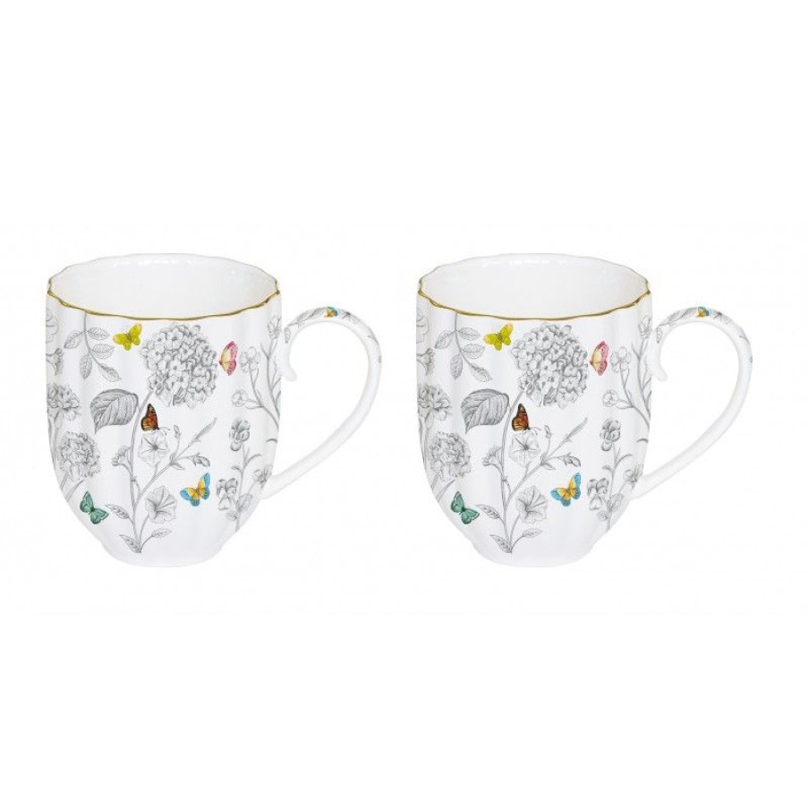 Accessoires Vert-Tiges Tasses & Mugs | Coffret mugs BUTTERFLY