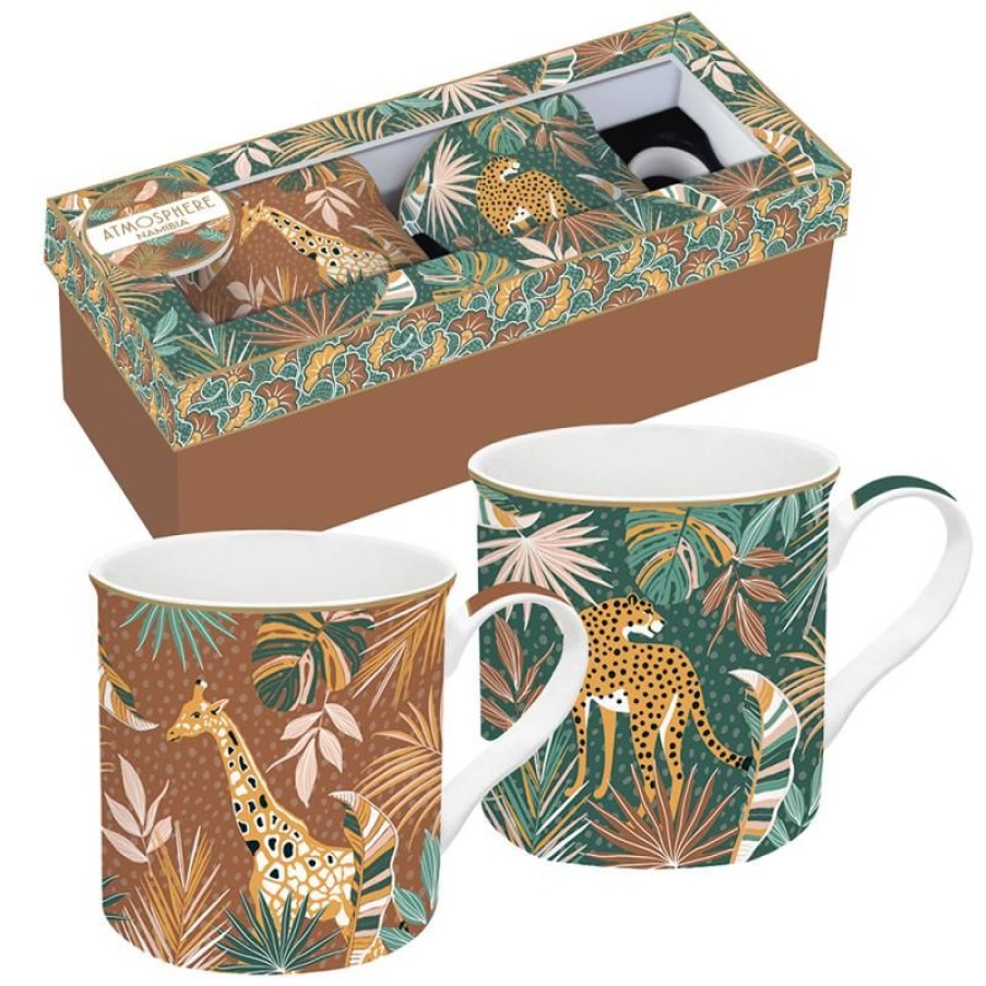 Accessoires Vert-Tiges Tasses & Mugs | Coffret mugs SAFARI