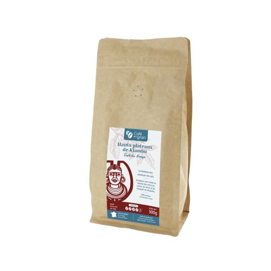 Cafe Vert-Tiges | Café Kenya hauts plateaux de Kiambu-sachet 250g