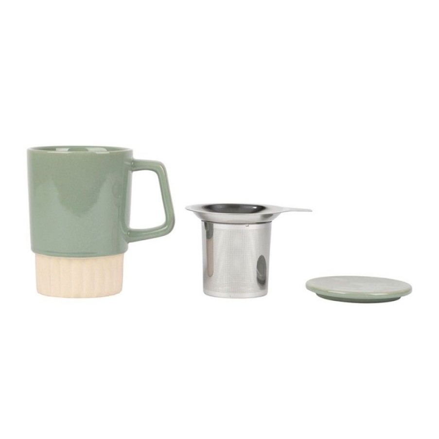 Accessoires Vert-Tiges Tasses & Mugs Avec Filtre | Tisanière SHIATSU sauge