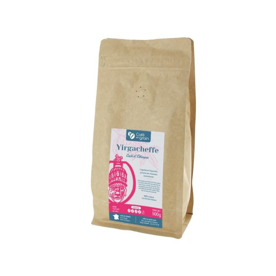 Cafe Vert-Tiges | Café Ethiopie YIRGACHEFFE - Sac 250g