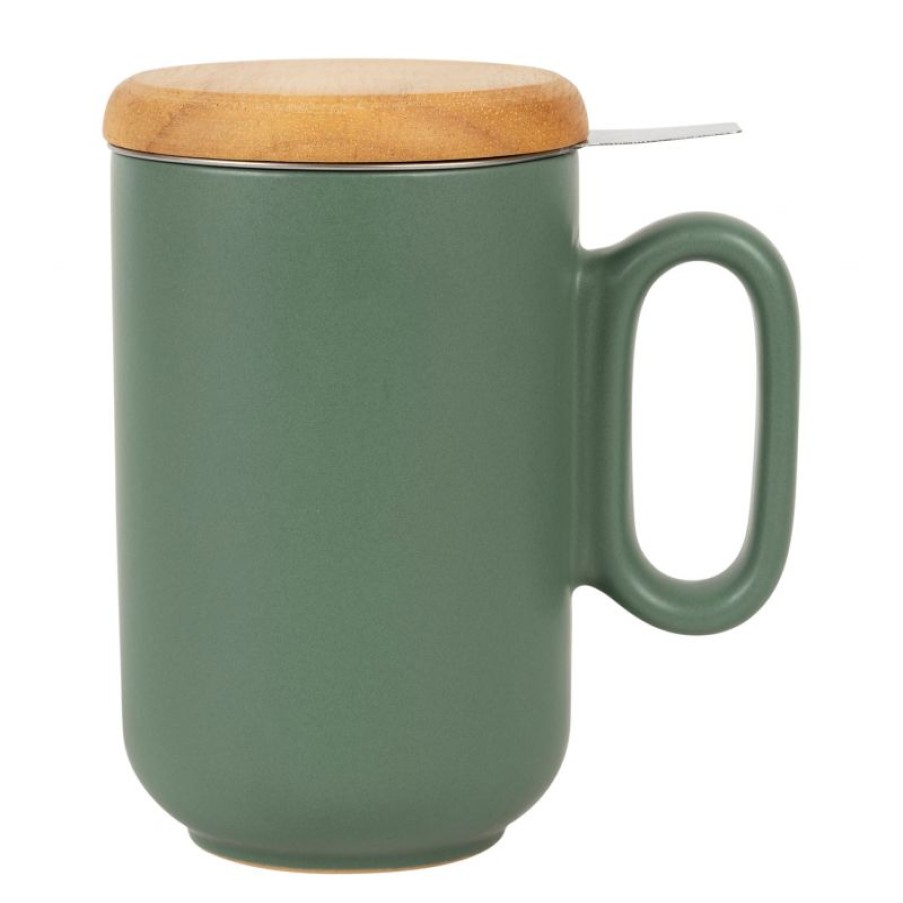 Accessoires Vert-Tiges Tasses & Mugs Avec Filtre | Tisanière WOODY verte