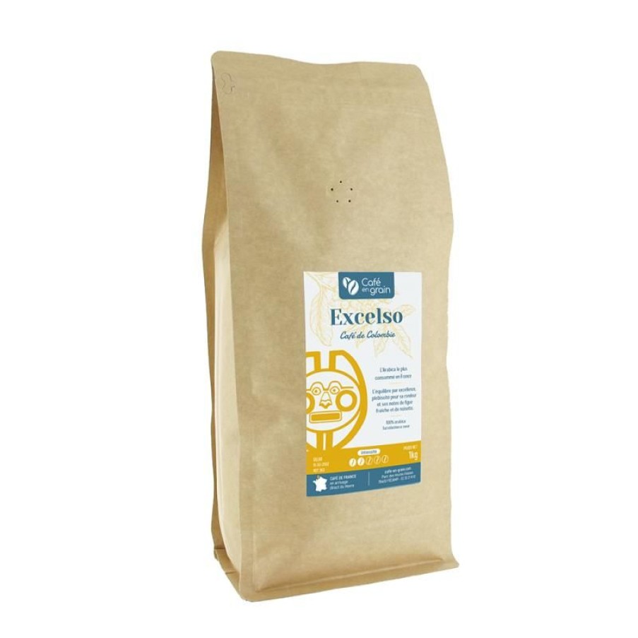 Cafe Vert-Tiges | Sac 1kg- Café daltitude Colombie Excelso