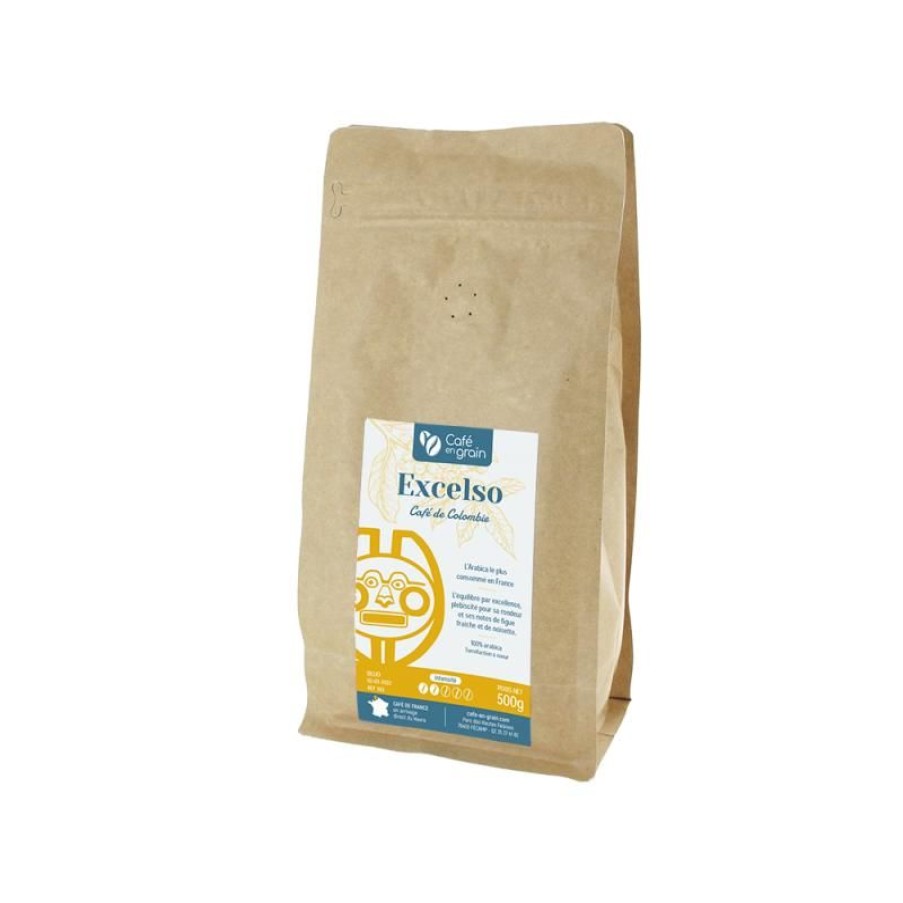 Cafe Vert-Tiges | Café daltitude Colombie Excelso- Sachet 250g