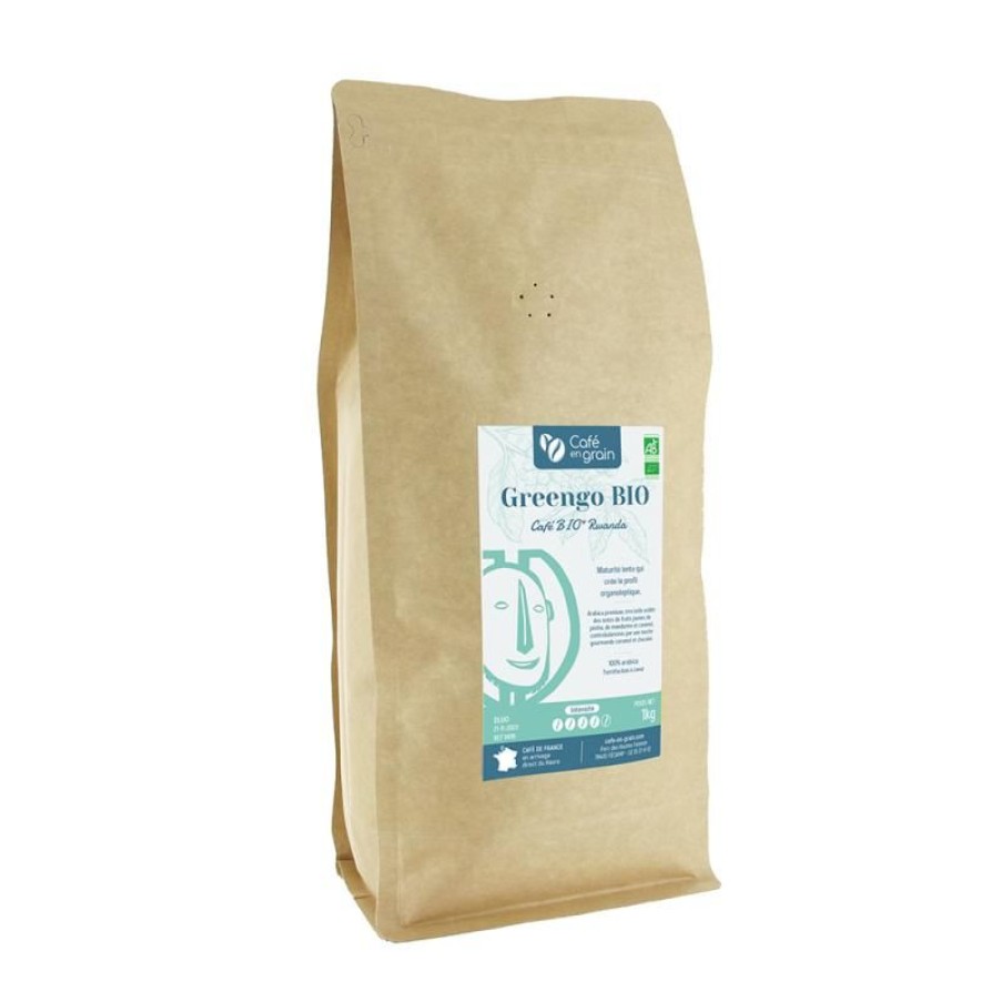 Cafe Vert-Tiges | Café Rwanda Greengo BIO - Sac 1Kg