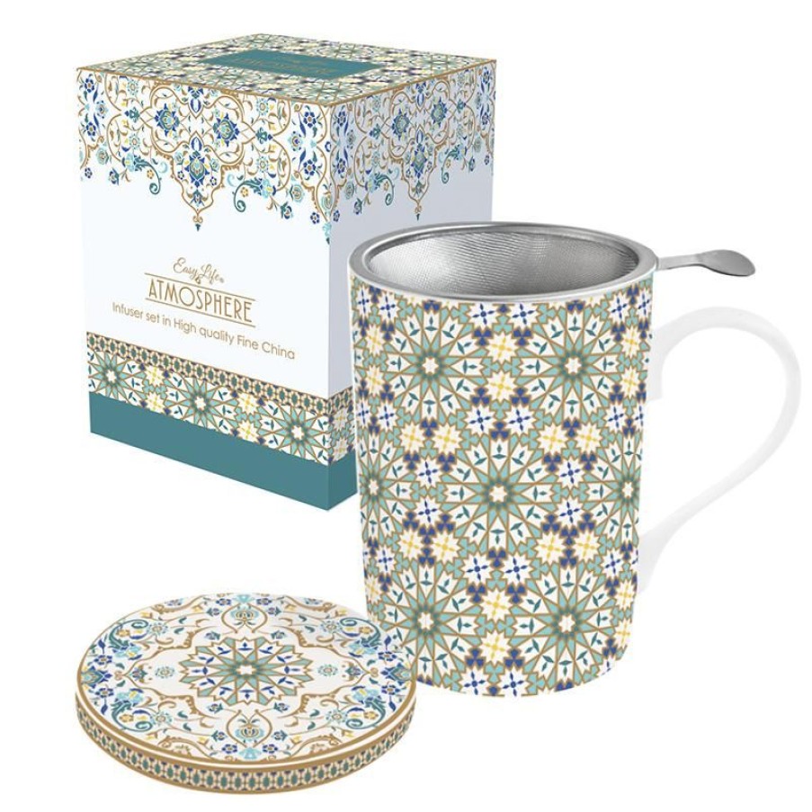 Accessoires Vert-Tiges Tasses & Mugs Avec Filtre | Coffret tisanière VENISE