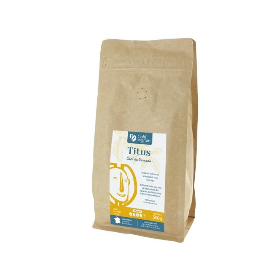 Cafe Vert-Tiges | Café Rwanda TITUS région Cyangugu-sachet 250g