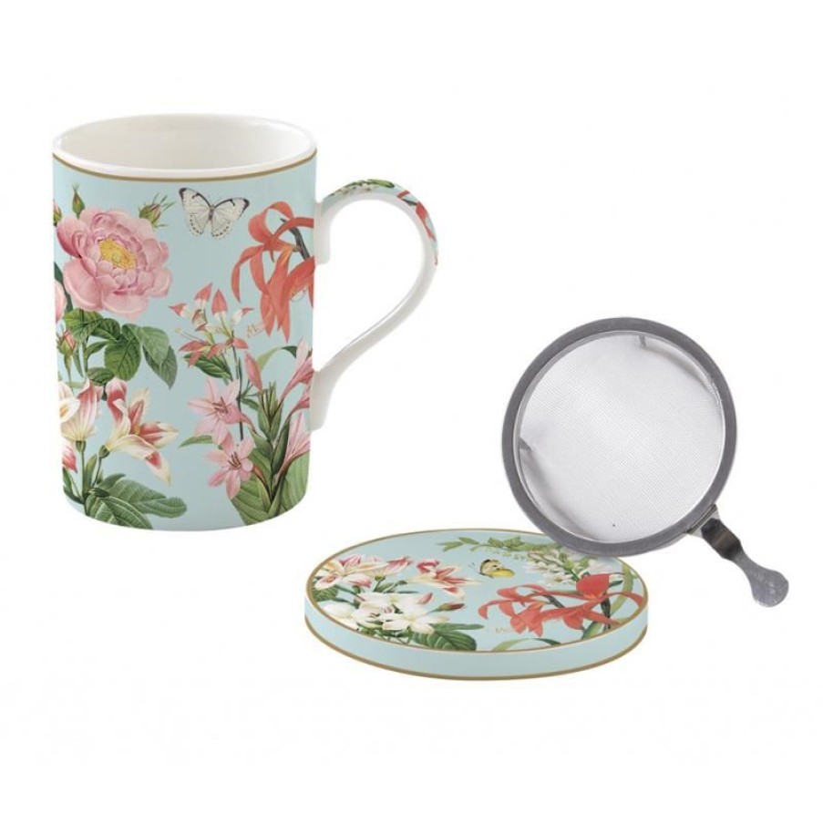 Accessoires Vert-Tiges Tasses & Mugs Avec Filtre | Coffret tisanière FLOWER POWER