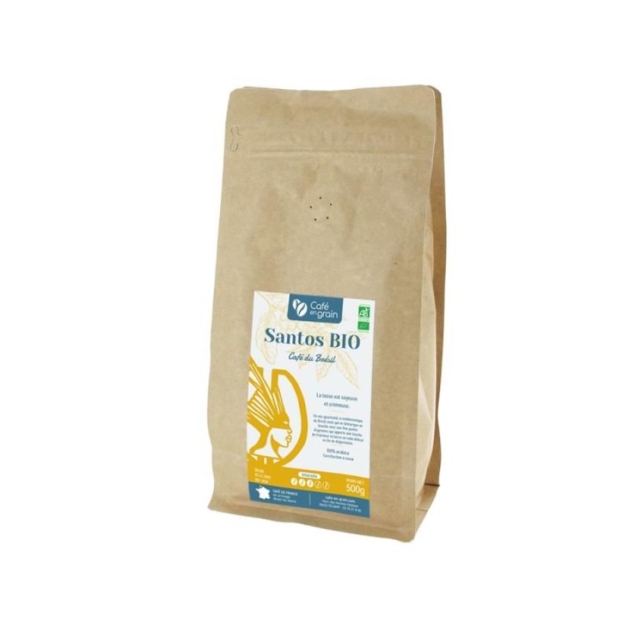 Cafe Vert-Tiges | Café Brésil Santos BIO - Sac 250g