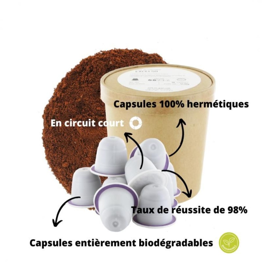 Cafe Vert-Tiges | Indonésie Sumatra BIO CAPSULES x15 compatibles Nespresso