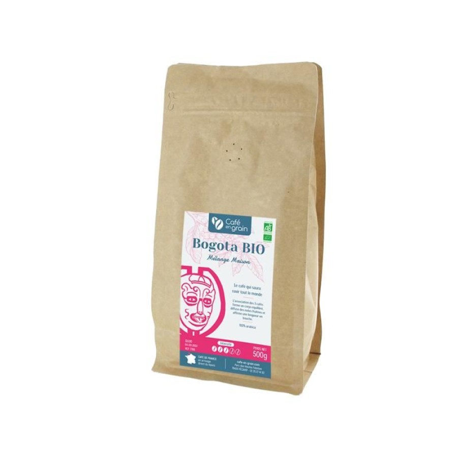 Cafe Vert-Tiges | Café mélange maison BOGOTA BIO - Sac 250g